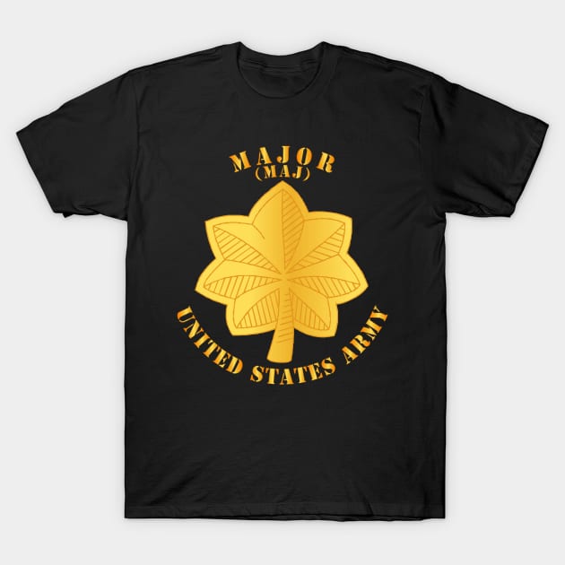 Major Rank Insignia - MAJ T-Shirt by twix123844